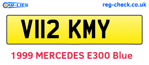 V112KMY are the vehicle registration plates.