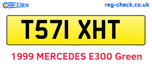 T571XHT are the vehicle registration plates.