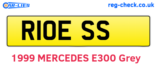 R10ESS are the vehicle registration plates.