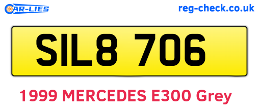 SIL8706 are the vehicle registration plates.