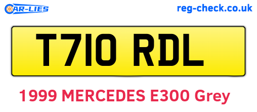 T710RDL are the vehicle registration plates.