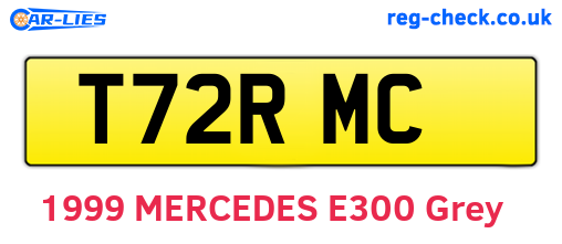 T72RMC are the vehicle registration plates.