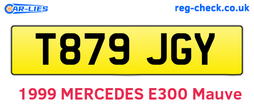 T879JGY are the vehicle registration plates.