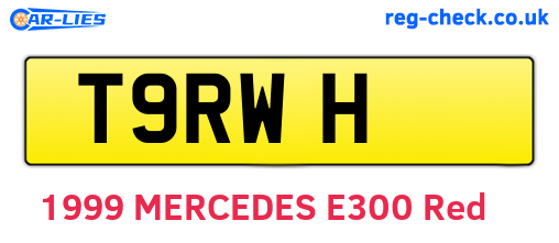 T9RWH are the vehicle registration plates.