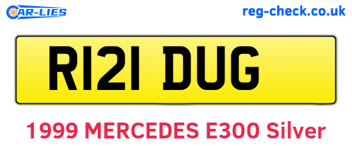 R121DUG are the vehicle registration plates.