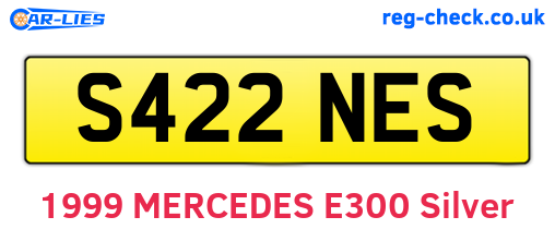 S422NES are the vehicle registration plates.