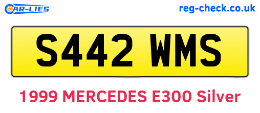 S442WMS are the vehicle registration plates.