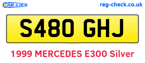 S480GHJ are the vehicle registration plates.