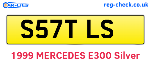 S57TLS are the vehicle registration plates.