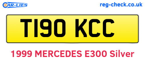 T190KCC are the vehicle registration plates.