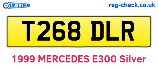T268DLR are the vehicle registration plates.