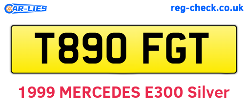 T890FGT are the vehicle registration plates.