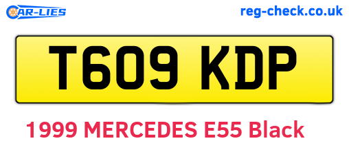 T609KDP are the vehicle registration plates.
