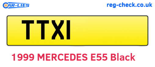 TTX1 are the vehicle registration plates.