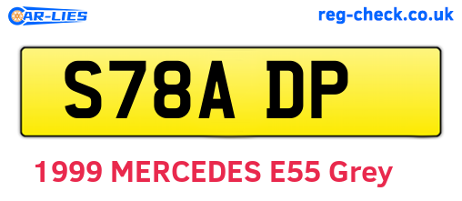 S78ADP are the vehicle registration plates.