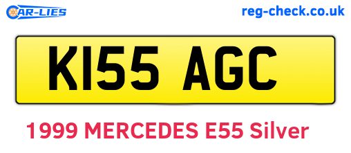 K155AGC are the vehicle registration plates.
