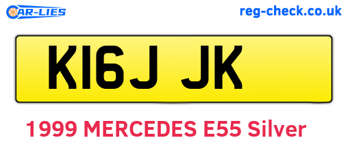 K16JJK are the vehicle registration plates.