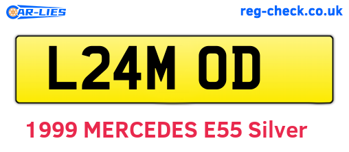 L24MOD are the vehicle registration plates.