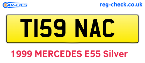 T159NAC are the vehicle registration plates.