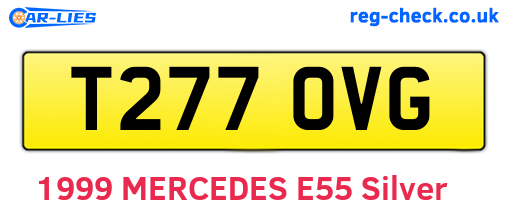 T277OVG are the vehicle registration plates.