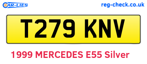 T279KNV are the vehicle registration plates.