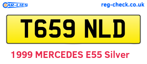 T659NLD are the vehicle registration plates.
