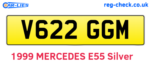 V622GGM are the vehicle registration plates.