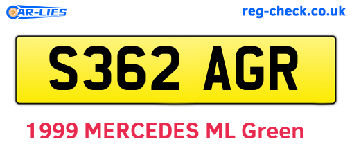 S362AGR are the vehicle registration plates.