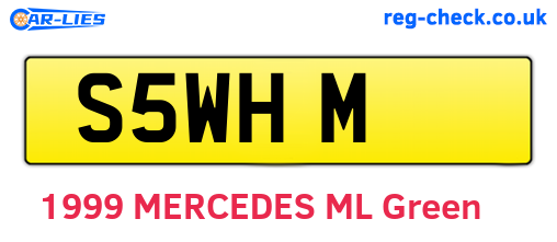 S5WHM are the vehicle registration plates.