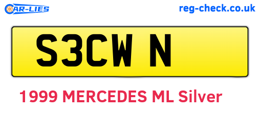 S3CWN are the vehicle registration plates.