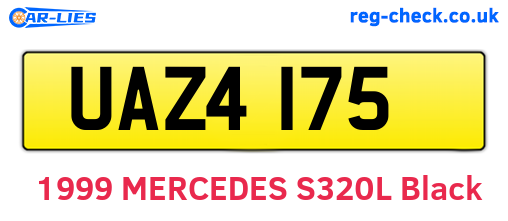 UAZ4175 are the vehicle registration plates.