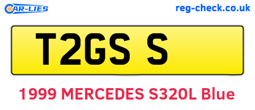 T2GSS are the vehicle registration plates.