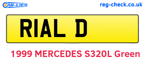 R1ALD are the vehicle registration plates.
