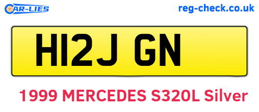 H12JGN are the vehicle registration plates.