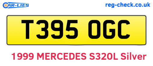 T395OGC are the vehicle registration plates.