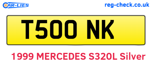T50ONK are the vehicle registration plates.