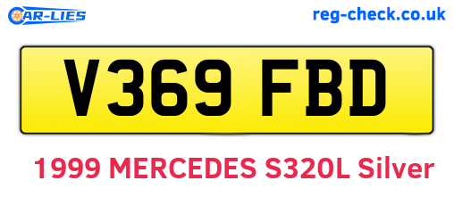 V369FBD are the vehicle registration plates.