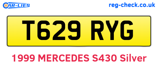 T629RYG are the vehicle registration plates.
