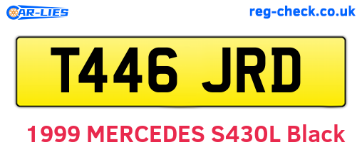 T446JRD are the vehicle registration plates.