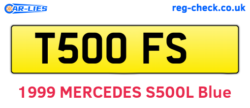 T50OFS are the vehicle registration plates.