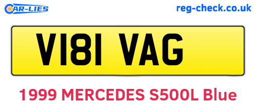 V181VAG are the vehicle registration plates.