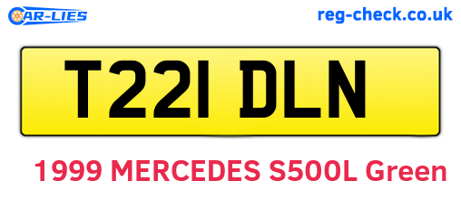 T221DLN are the vehicle registration plates.