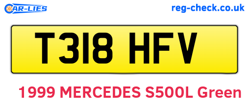 T318HFV are the vehicle registration plates.