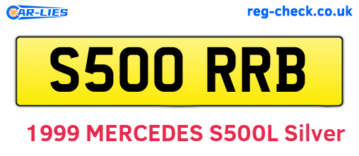 S500RRB are the vehicle registration plates.