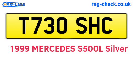 T730SHC are the vehicle registration plates.