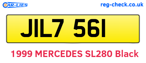 JIL7561 are the vehicle registration plates.