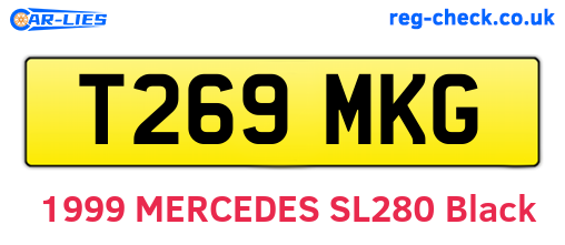 T269MKG are the vehicle registration plates.
