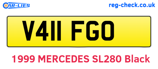 V411FGO are the vehicle registration plates.