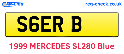 S6ERB are the vehicle registration plates.
