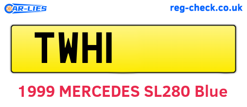 TWH1 are the vehicle registration plates.